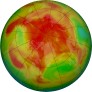 Arctic ozone map for 2024-04-18